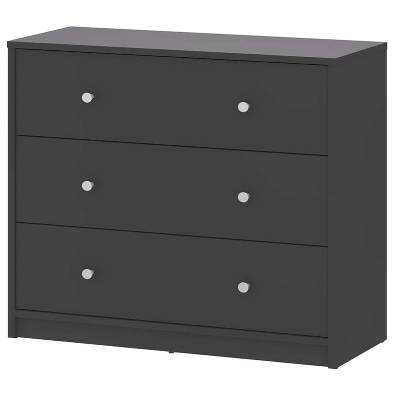 Tvilum Portland 3 Drawer Chest in Gray - 70332cn