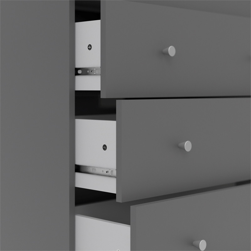 Grey Tvilum 70329cncn Portland 5 Drawer Chest