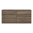 Tvilum Scottsdale Contemporary Wood Mahogany 6 Drawer Double Dresser