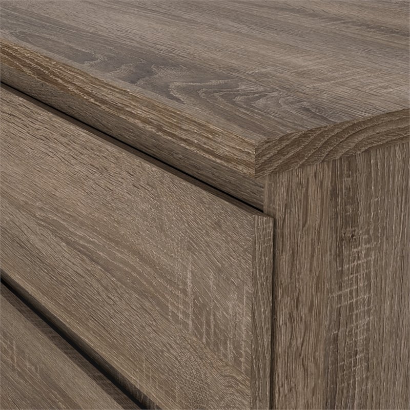 Tvilum Scottsdale Contemporary Wood Mahogany 6 Drawer Double Dresser