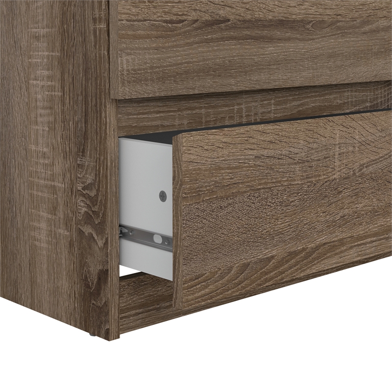Tvilum Scottsdale Contemporary Wood Mahogany 6 Drawer Double Dresser