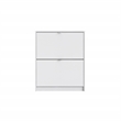 Tvilum Bright 2 Drawer Engineered Wood Shoe Cabinet in White