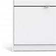 Tvilum Bright 2 Drawer Engineered Wood Shoe Cabinet in White