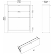 Tvilum Bright 2 Drawer Engineered Wood Shoe Cabinet in White