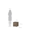 Tvilum Austin 2 Drawer Nightstand in Truffle