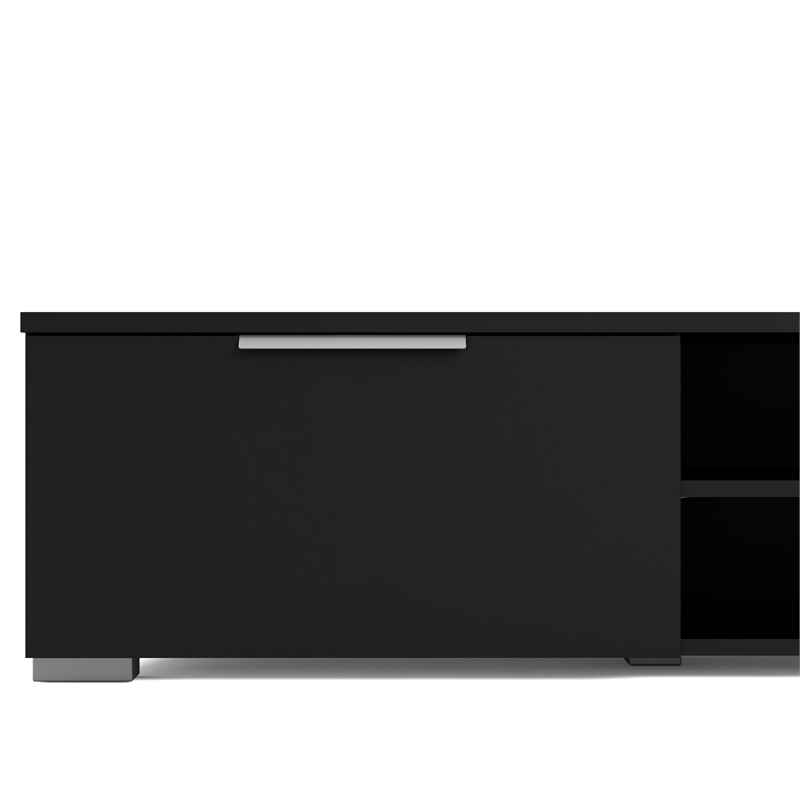 Tvilum Match 2 Drawer 2 Shelf TV Stand in Black Matte
