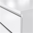 Tvilum Scottsdale Engineered Wood 6 Drawer Double Dresser in White High Gloss