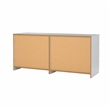 Tvilum Scottsdale Engineered Wood 6 Drawer Double Dresser in White High Gloss