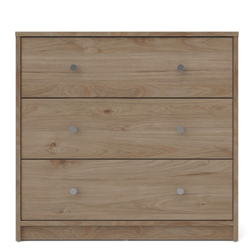 Tvilum Portland 3 Drawer Chest in Jackson Hickory