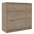 Tvilum Portland 3 Drawer Chest in Jackson Hickory