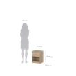Tvilum Portland 1 Drawer Nightstand in Jackson Hickory