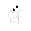 Tvilum Portland 1 Drawer Nightstand in Jackson Hickory