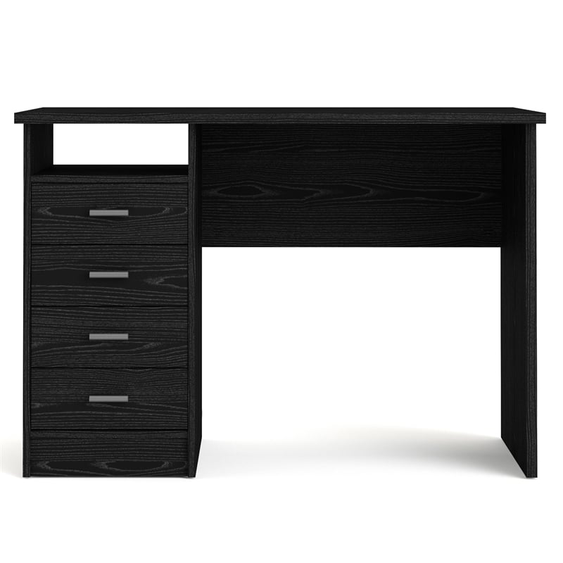 Tvilum Warner Desk with 4 Drawers in Black Woodgrain