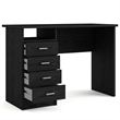 Tvilum Warner Desk with 4 Drawers in Black Woodgrain