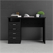 Tvilum Warner Desk with 4 Drawers in Black Woodgrain