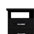 Tvilum Walden Desk with 5 Drawers in Black Woodgrain