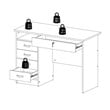 Tvilum Walden Desk with 5 Drawers in Black Woodgrain