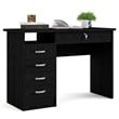 Tvilum Walden Desk with 5 Drawers in Black Woodgrain