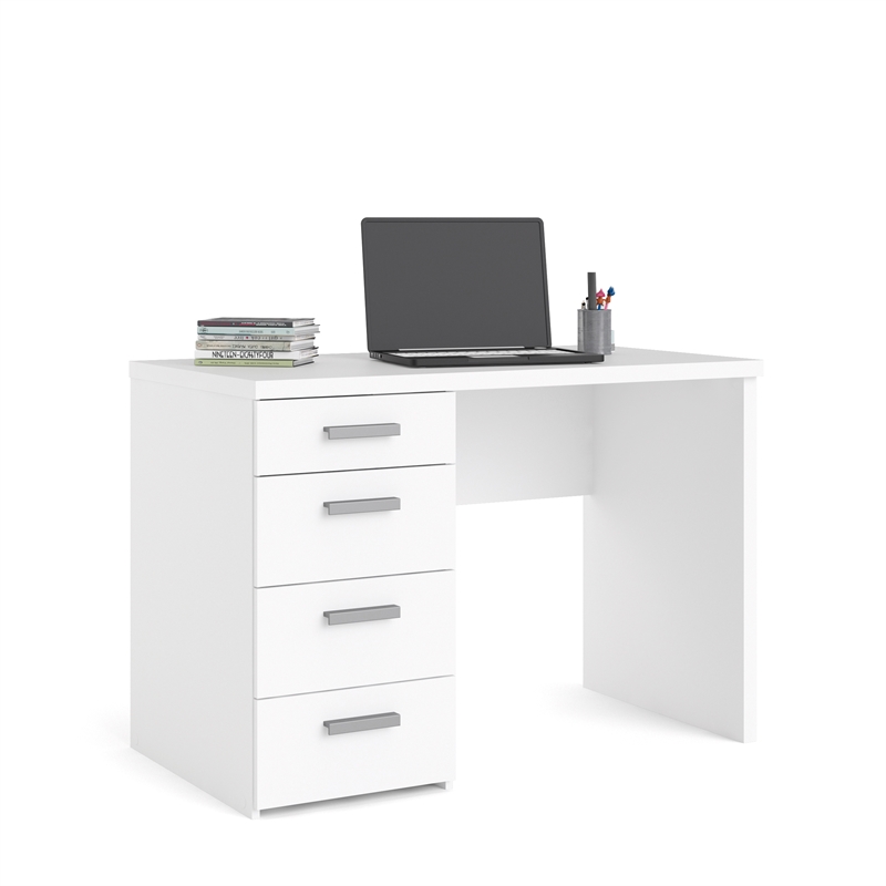 Tvilum Wendell 4 Drawer Desk in White 704984949