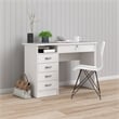 Tvilum Walden Transitional Engineered Wood Home Computer Office Desk in White