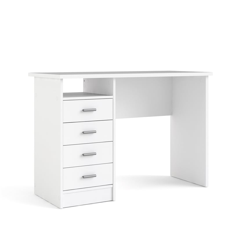 Tvilum Warner Desk with 4 Drawers in White - 8014649