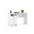 Tvilum Whitman 3-Drawers Engineered Wood Writing Desk in White