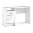 Tvilum Whitman 3-Drawers Engineered Wood Writing Desk in White