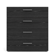 Tvilum Austin 4 Drawer Chest in Black Woodgrain