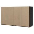Tvilum Austin 8 Drawer Double Dresser in Black Woodgrain