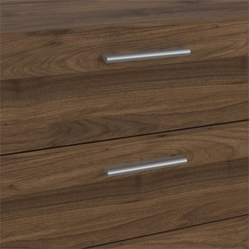 Tvilum Austin 8 Drawer Double Dresser in Walnut