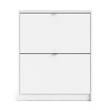 Tvilum Bright 2 Drawer Shoe Cabinet in White