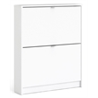 Tvilum Bright 2 Drawer Shoe Cabinet in White
