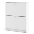 Tvilum Bright 2 Drawer Shoe Cabinet in White