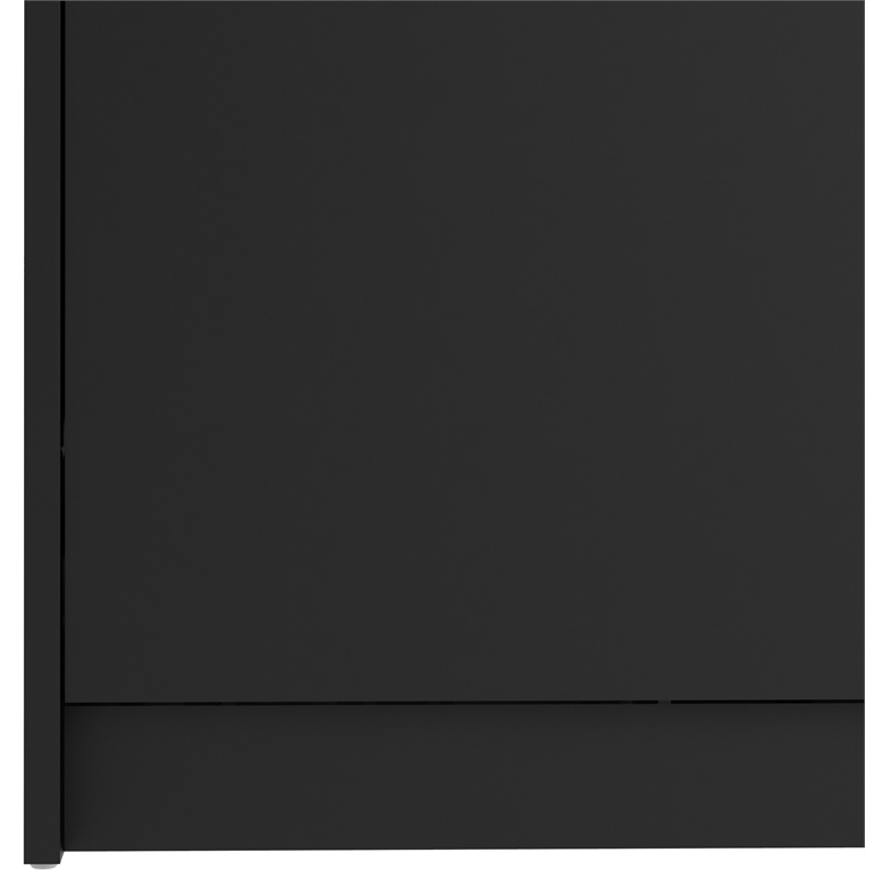 Tvilum Bright 2 Drawer Shoe Cabinet in Black Matte with 1 Layer
