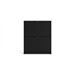 Tvilum Bright 2 Drawer Shoe Cabinet in Black Matte with 1 Layer