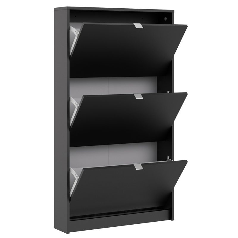 Matte Black Shoe Shelves