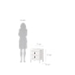 Tvilum Madrid 2 Drawer Nightstand in White