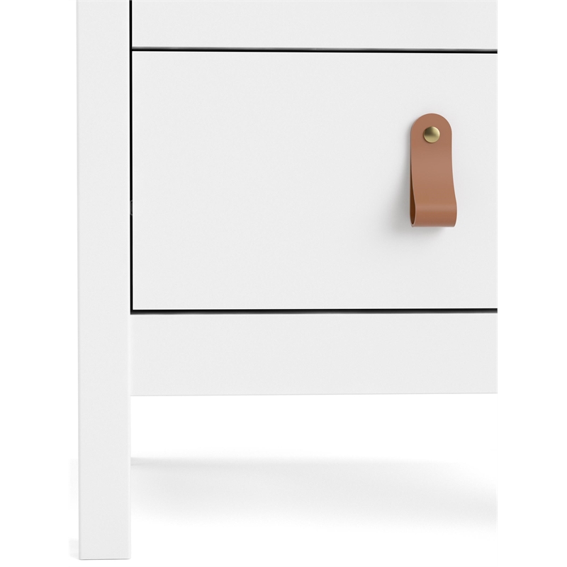 Tvilum Madrid 2 Drawer Nightstand in White