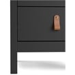 Tvilum Madrid 2 Drawer Nightstand in Black Matte