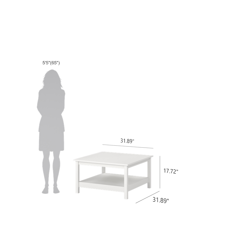 Tvilum Madrid Coffee Table in White