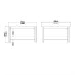 Tvilum Madrid Coffee Table in White