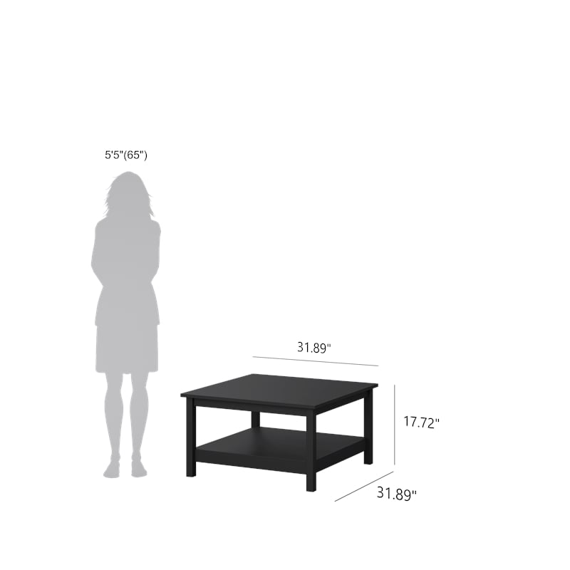 Tvilum Madrid Coffee Table in Black Matte