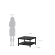 Tvilum Madrid Coffee Table in Black Matte
