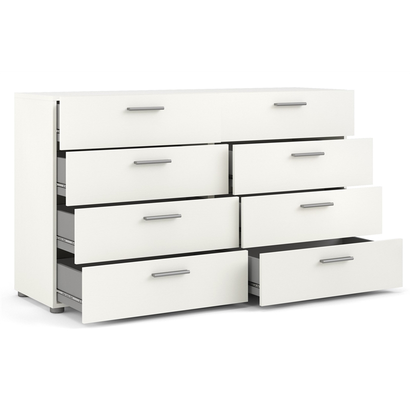 Tvilum austin 8 drawer deals double dresser in white