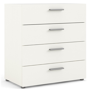 tvilum austin 4 drawer chest in white woodgrain