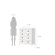 Tvilum Madrid 5 Drawer Chest in White