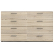 Tvilum Austin 8 Drawer Double Dresser in Oak Structure