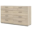 Tvilum Austin 8 Drawer Double Dresser in Oak Structure