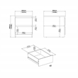Tvilum Scottsdale 2-Drawer Nightstand in Jackson Hickory