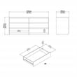 Tvilum Scottsdale 6-Drawer Double Dresser in Jackson Hickory